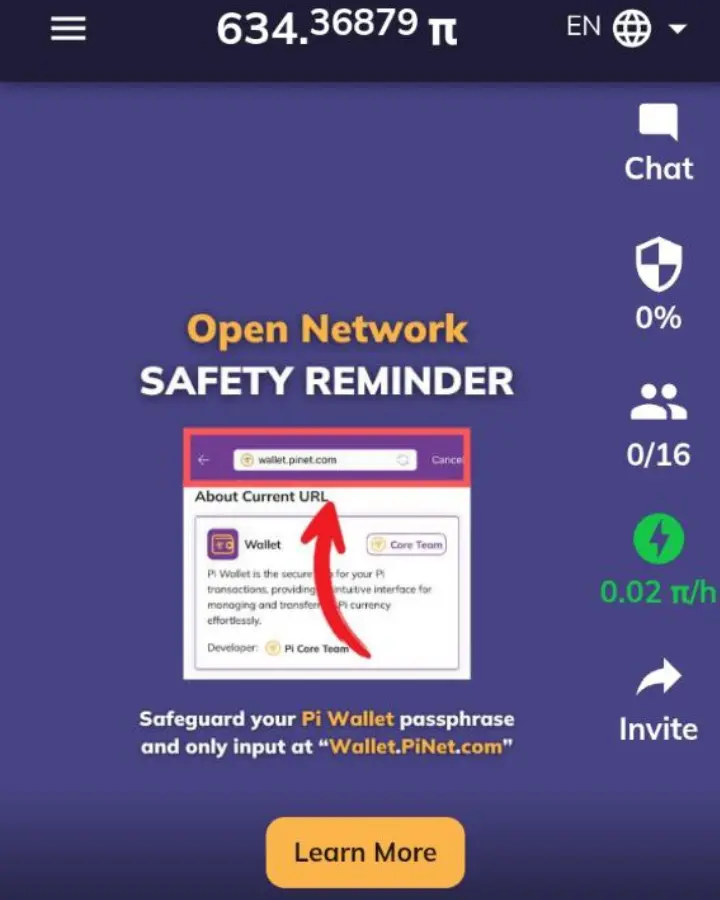 Personal Experience PI APP SCREENSHOT