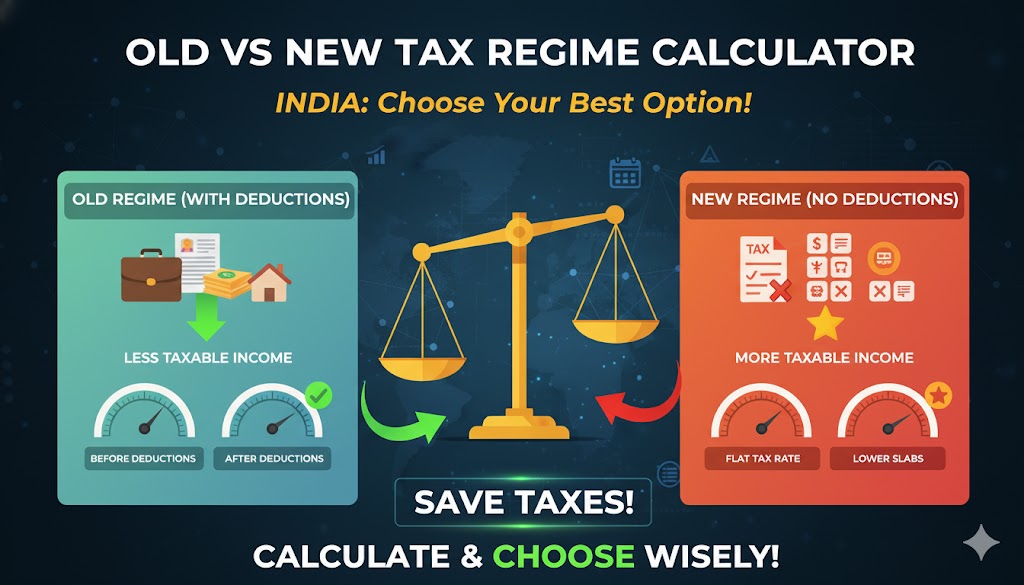 old vs new tax regime calculator (India)